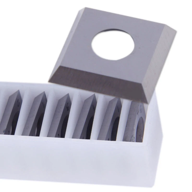 

NEW 10Pcs 15mm Carbide Insert 4-Edge For Wood Working Turning Byrd Head
