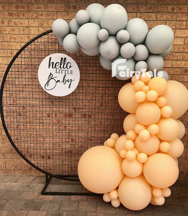 Пастельные кремовые персиковые воздушные шары гирлянда серые латексные Детские