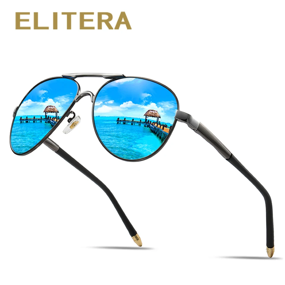 

Поляризованные солнцезащитные очки ELITERA для мужчин и женщин, Овальные Солнцезащитные очки с большой оправой, модные солнцезащитные очки UV400