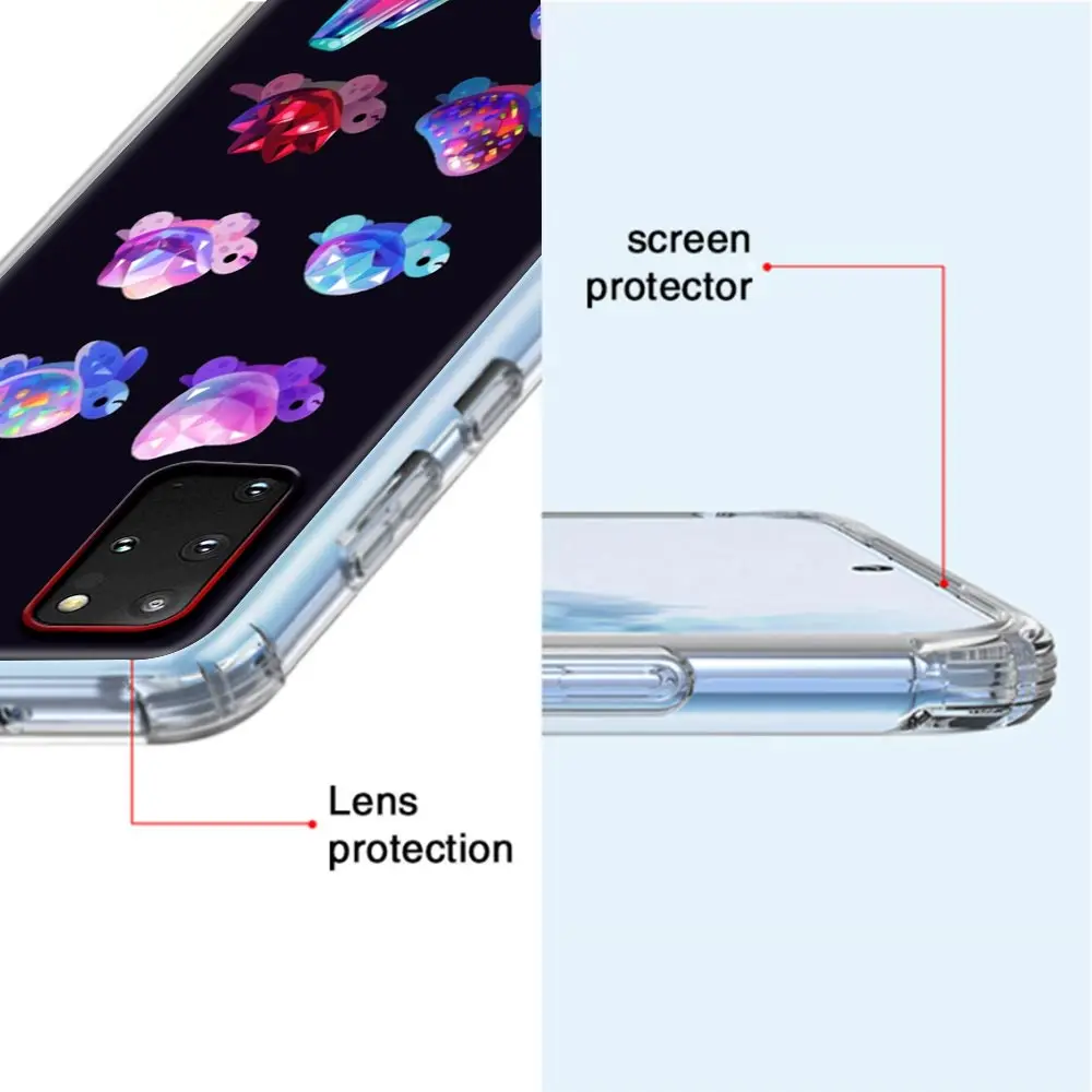 

Fashion Cute Shockproof Airbag Phone Case for Samsung Galaxy S10 S10e S20 Plus FE S8 S9 S10 Lite S20 Ultra 5G Soft Cover
