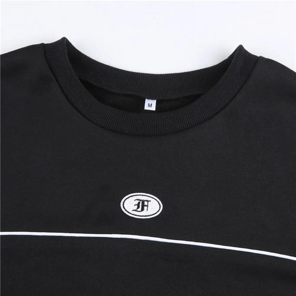 

E girl Letter Print Hoody Pullover Women Preppy Sweatshirt Hoodies Harajuku Crewneck Sweat Vintage Streetwear Y2k clothes