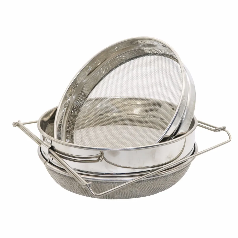 Stainless Steel Honey Strainer Double Sieve Filter Extractor Beekeeping Tools Double-layer | Дом и сад
