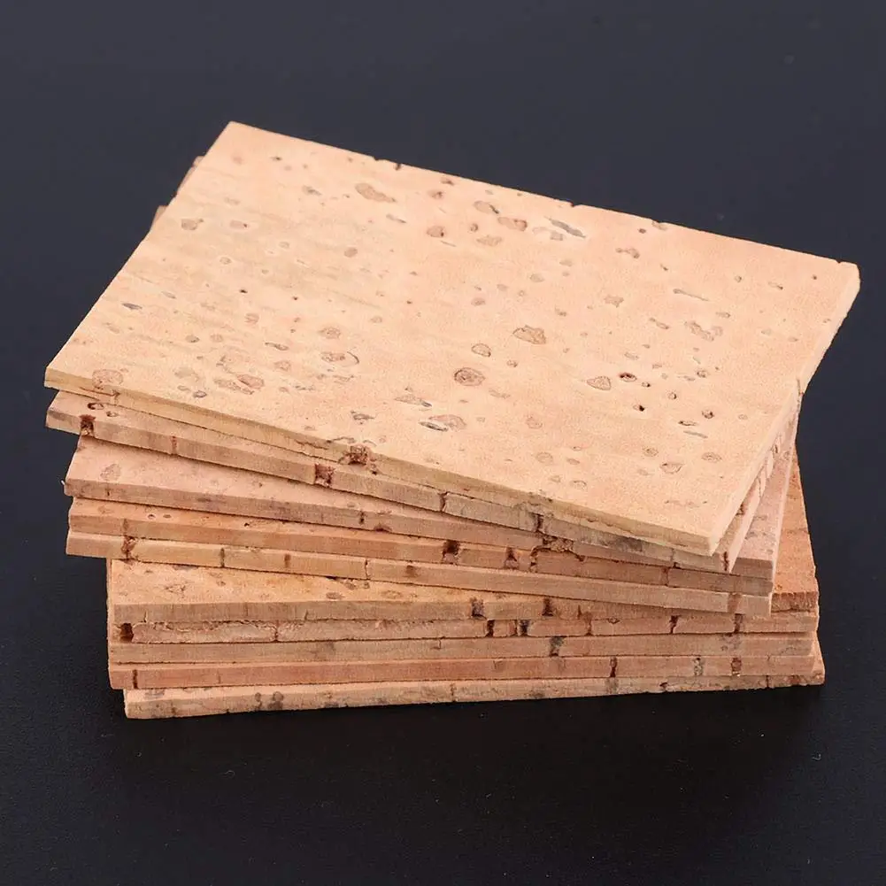 3PCS 60*40*2mm Natural Saxophone Cork Sheet Neck Joint Board Suitable for Alto/Soprano/Tenor Sax | Спорт и развлечения