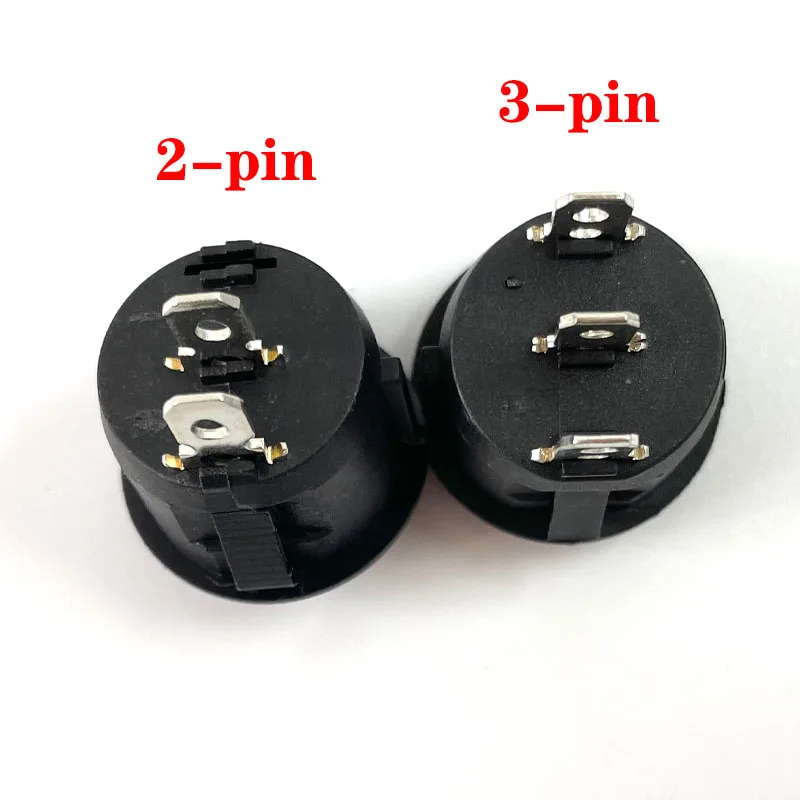 Круглый тумблер с кнопкой включения/выключения красный черный белый цвет 6 А/250 В