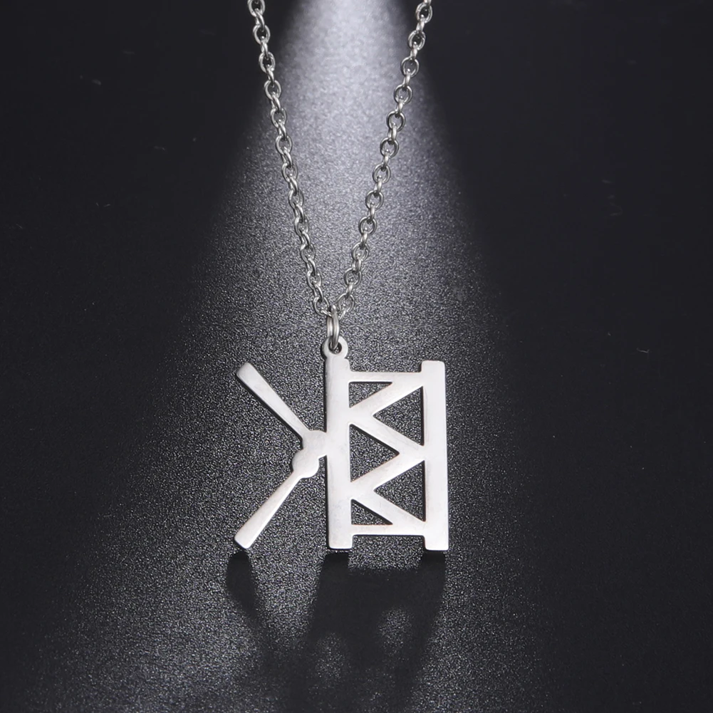 Fishhook Музыкальная гитара музыкальный микрофон барабан Рок Поп певец ожерелье