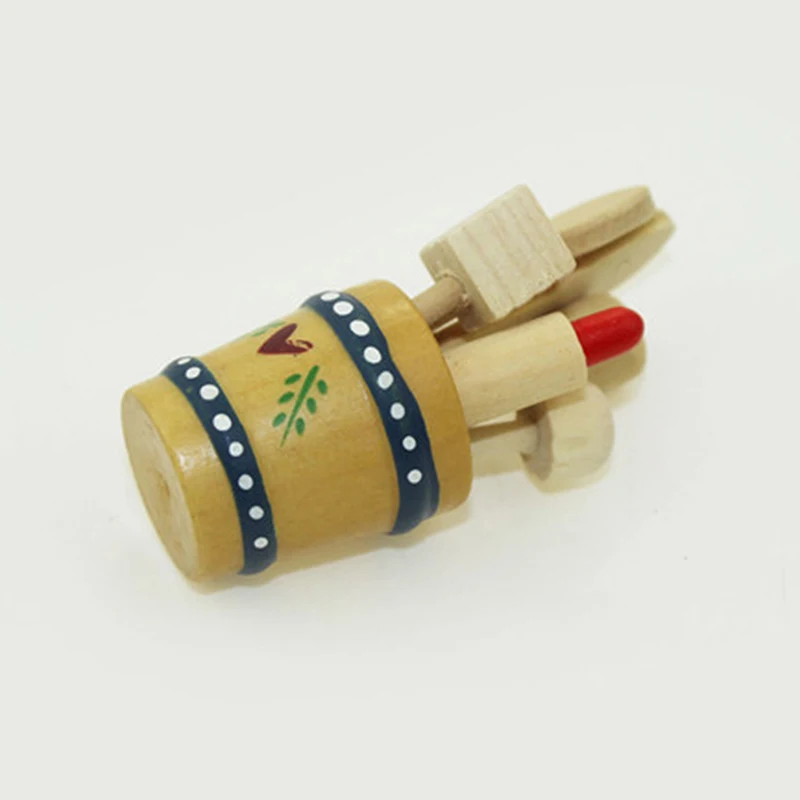 

Миниатюрные деревянные кухонные принадлежности, модель детской игрушки для украшения кукольного домика, Миниатюрные аксессуары для кукол...