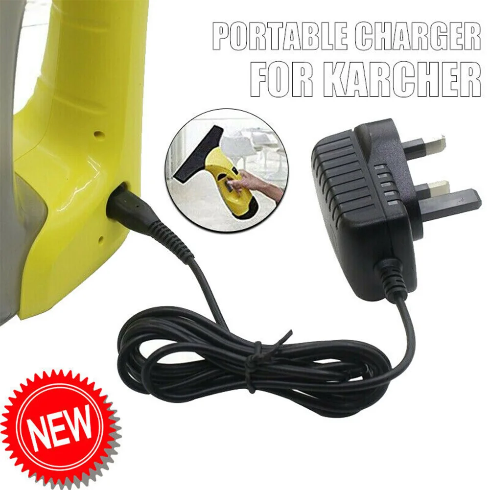 

UK Plug Lead Battery Charger Overcharge Protection Adapter Power Supply Convenient Cord For Karcher WV2 50 60 70 75Series