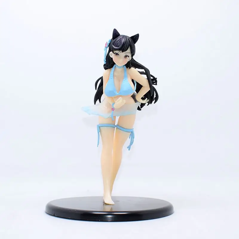 

Аниме, кошачьи уши, коготь Лейн, Atago, Manatsu no Koushinkyoku Ver. 1/7 полная ПВХ экшн-фигурка коллекционный купальник модель игрушки кукла