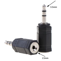 2pcs 2 5 mm male to3 5mm female 3 5 to 2 5 stereo jack audio pc phone headphone earphone converter adapter cable plug wholesale