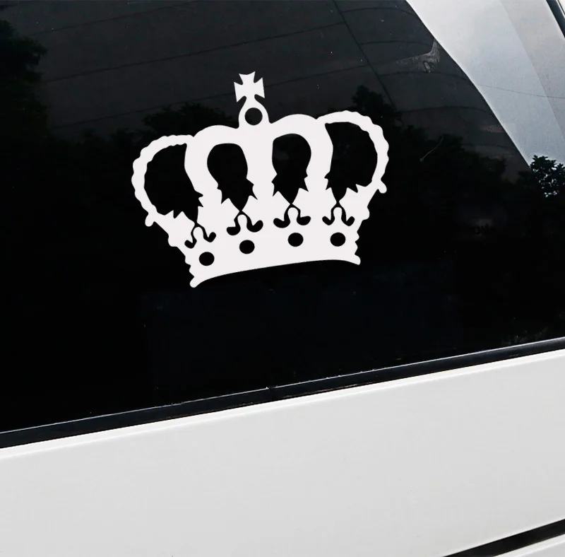 Модные автомобильные наклейки с короной на автомобиль, Стайлинг автомобиля, бампер, грузовик, наклейка, виниловая, водонепроницаемая, автомобильные аксессуары, украшение