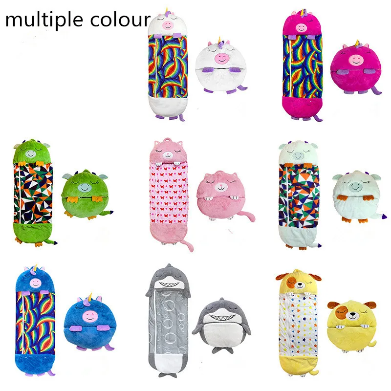 

Kids Indoor Nap Warm Sleeping Bag Portable Outdoor Picnic Camping Accessories Washable Baby Cartoon Animal Pillow Plush Doll