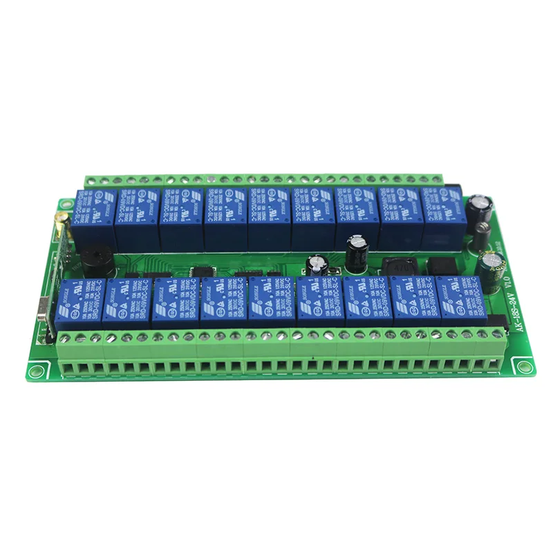 DC 12V 24V 18 CH 18CH RF Беспроводная лампа 4 X передатчик + приемник 315/433MHZ мгновенный