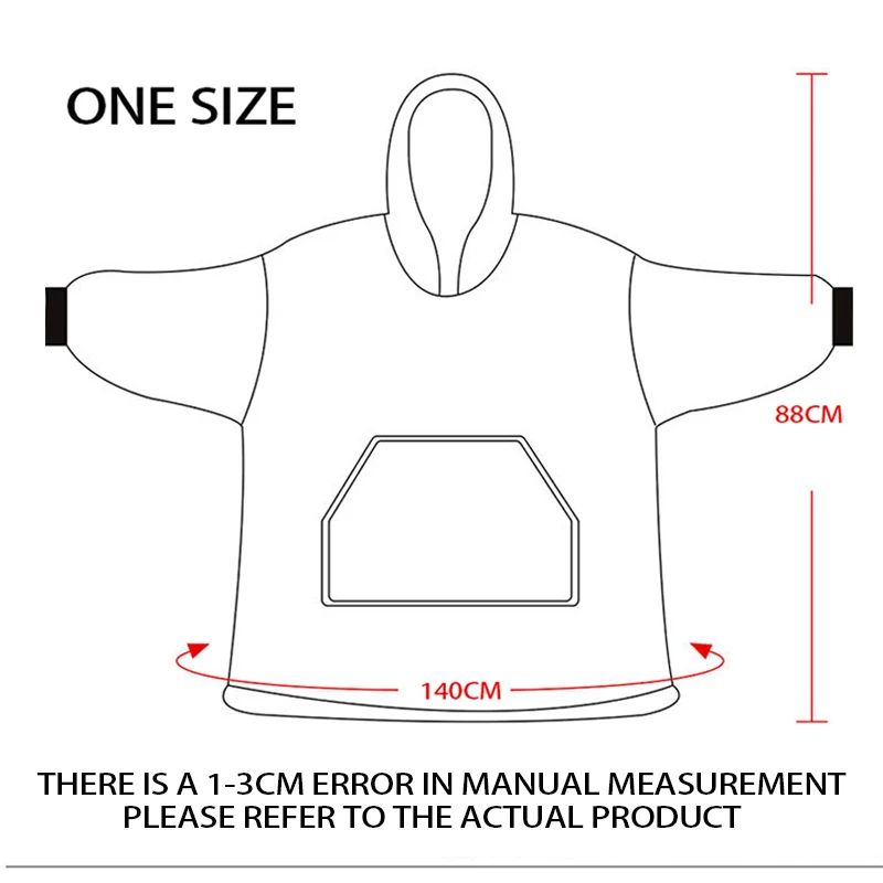 

Women Winter Hoodies Fleecepijamas Oversized Hoodies Sweatshirt Blanket With Sleeves Pullover CapucheHoody Sweatshirts