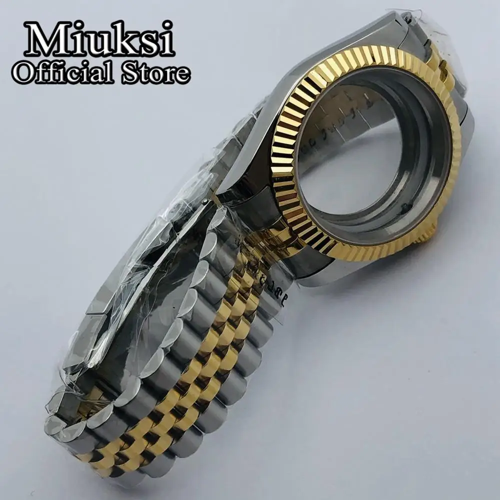 Miuksi 36mm/40mm sapphire glass watch case fit NH35 NH36 NH34 ETA2824 2836 PT5000 Miyota8205 8215 DG2813 3804 movement - купить по