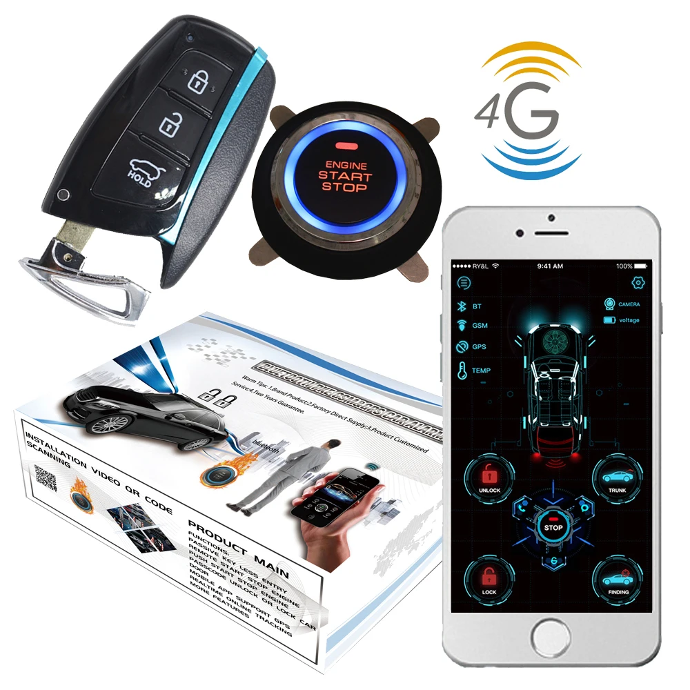 Cardot 4g Автомобильная gsm интеллектуальная система сигнализации пассивная