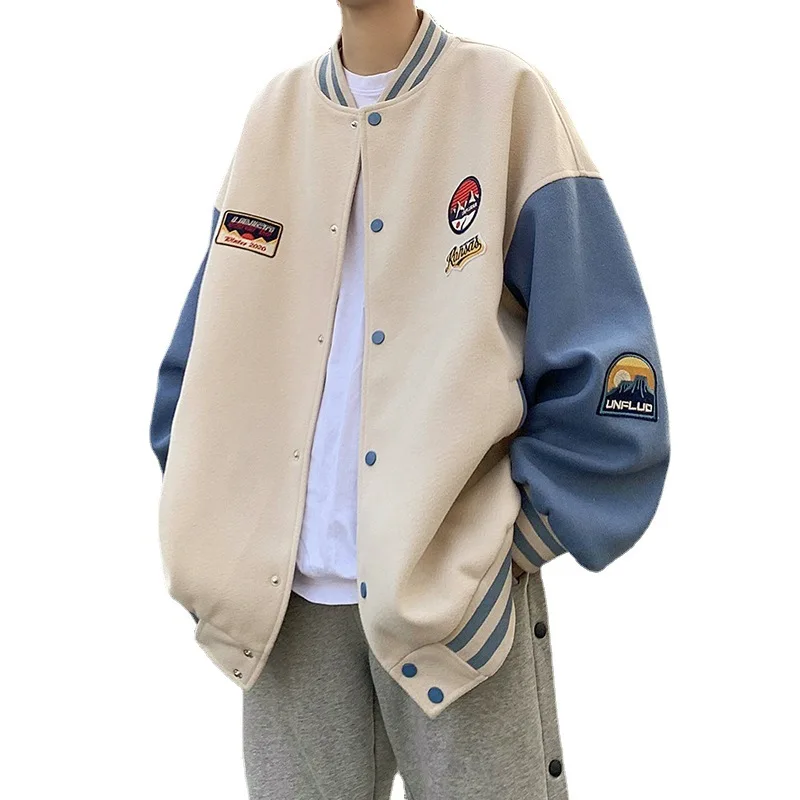 Новая бейсбольная Униформа с популярным логотипом свободная куртка на весну и