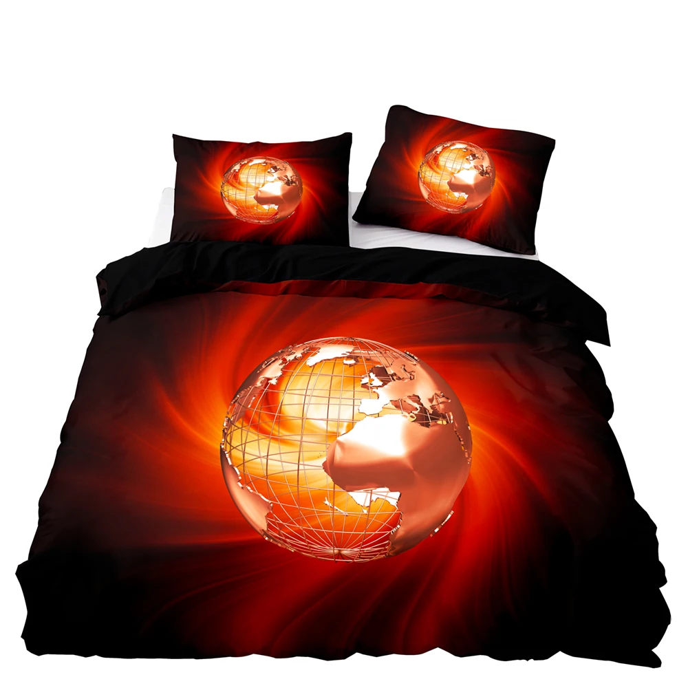 

Комплект постельного белья в абстрактном стиле с рисунком Красной планеты, комплект пододеяльника с наволочкой 260 × 220, пододеяльник 210 × 210, ...
