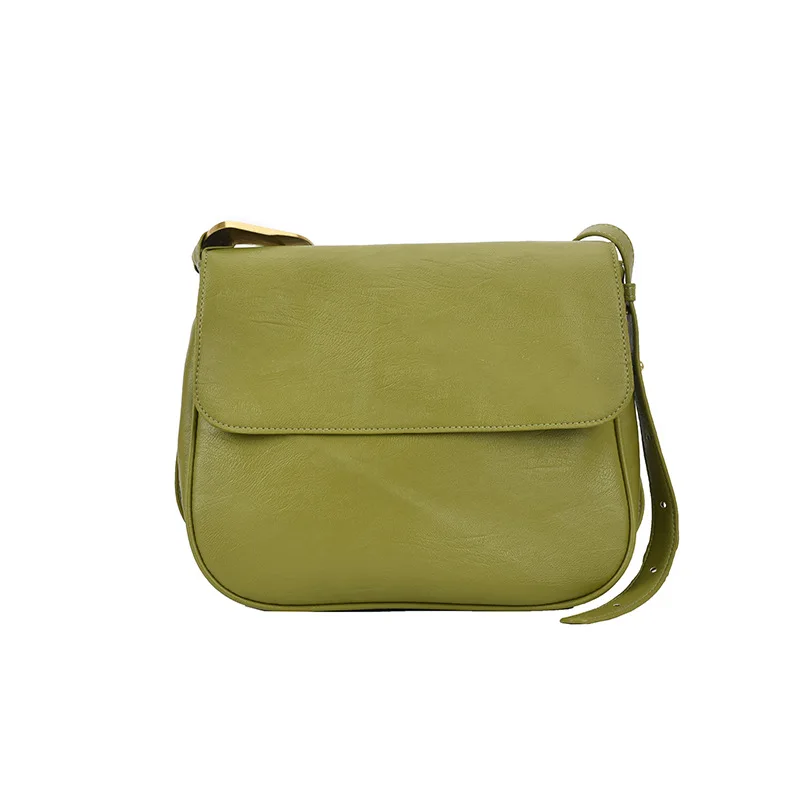 

French Texture Bag 2021 New Female Bag Summer Fashion Messenger Simple Large-capacity Soft Leather One-shoulder Small Square Bag