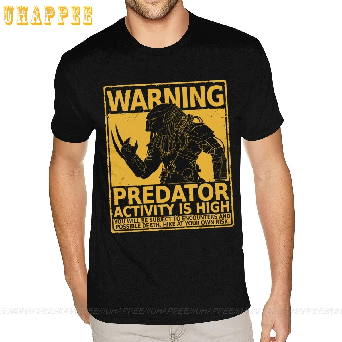 Большой сезон охоты предупреждение Хищник Футболки Мужские Простые Модные с