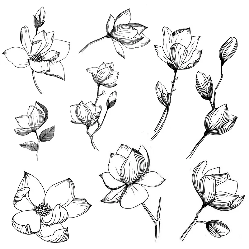 Romantic Flower Silicone Stamping Letters Rose DIY Handbook Stamps Decorations Rubber for Scrapbooking Decor | Дом и сад