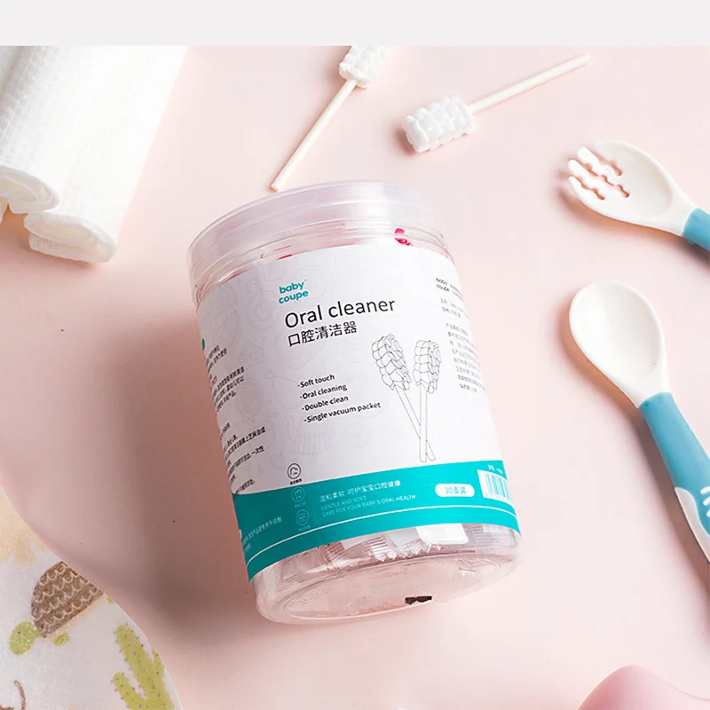 

Baby Oral Cleaner Newborn Cotton Gauze Baby Teeth Soft Toothbrush 0-3 Years Old Baby Tongue Washing Artifact