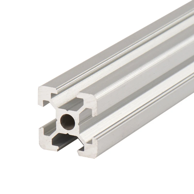 

1PC Silvery 2020 Anodized Aluminum Profile Extrusion 100mm - 1000mm Length EU Standard Linear Rail for DIY CNC Router 3D Printer