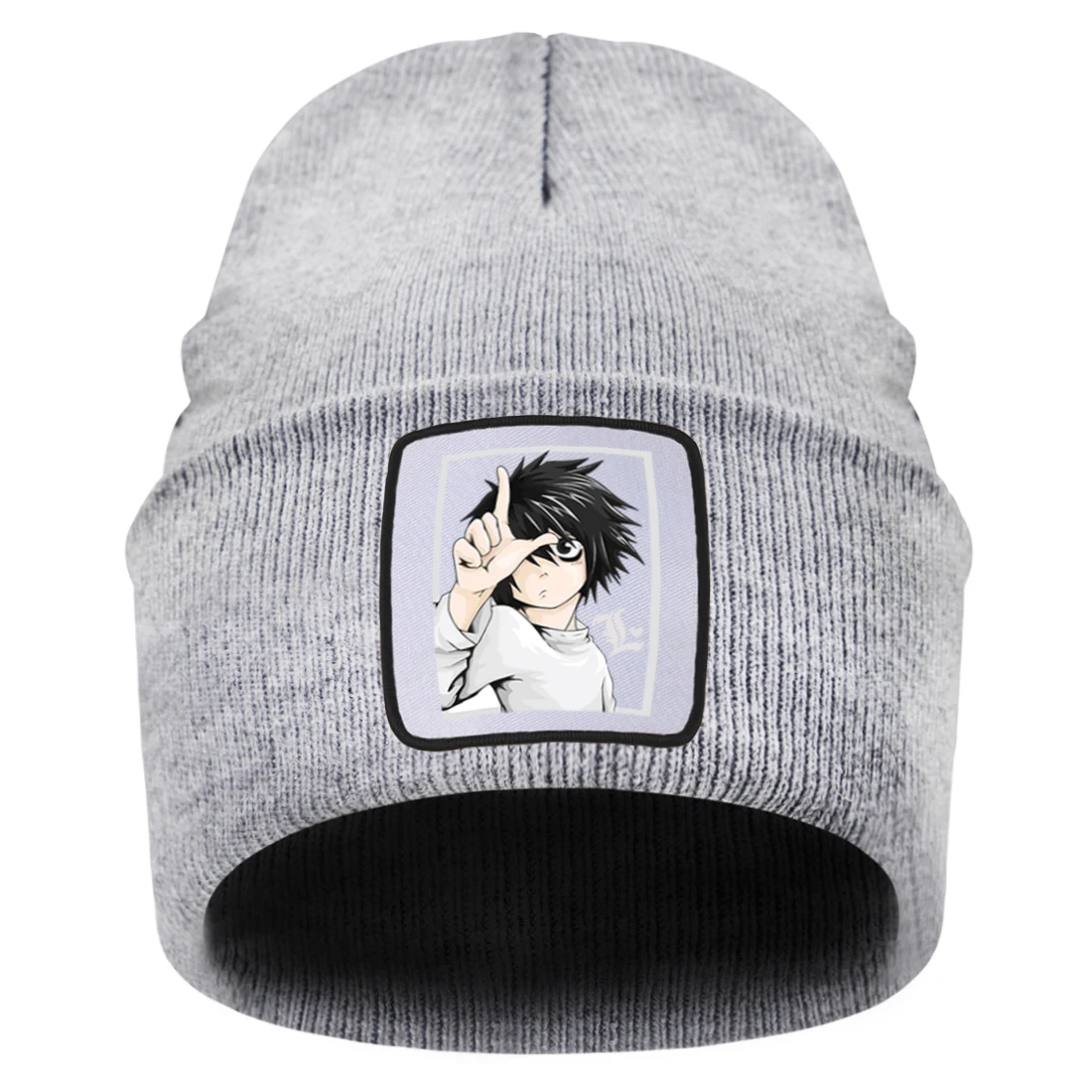 

Шапка-бини Вязаная мужская, из хлопка, с принтом аниме