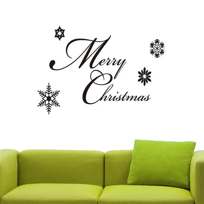 1 шт. стикер со съемными буквами Счастливого Рождества фон Плакат на стену обои