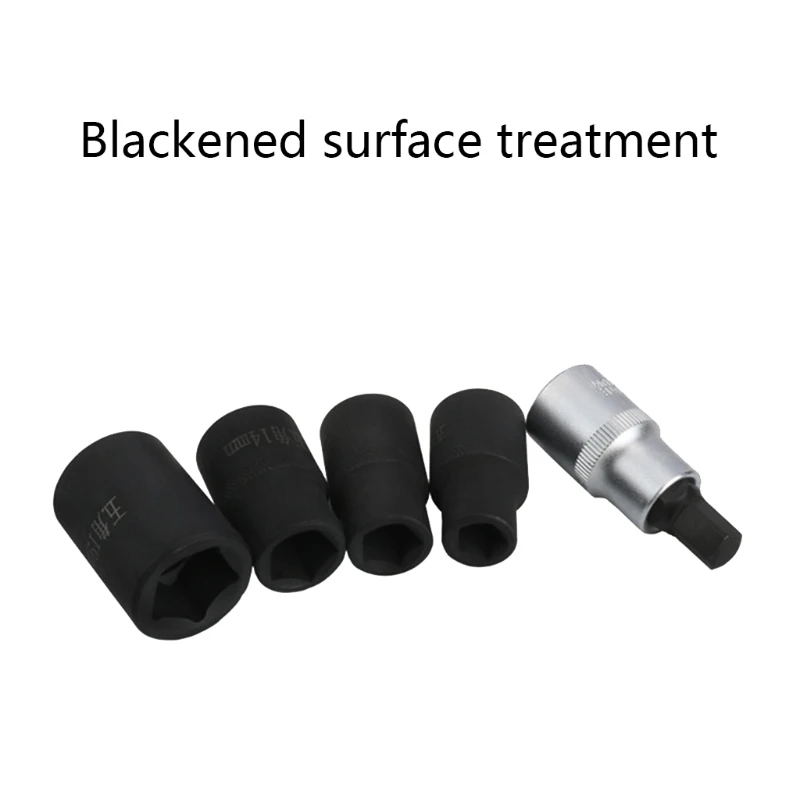 

5pcs/set Short Impact Socket Adopter Bits 5 Point 19mm 14mm 10mm 12mm for Electric Impact Air Pneumatic
