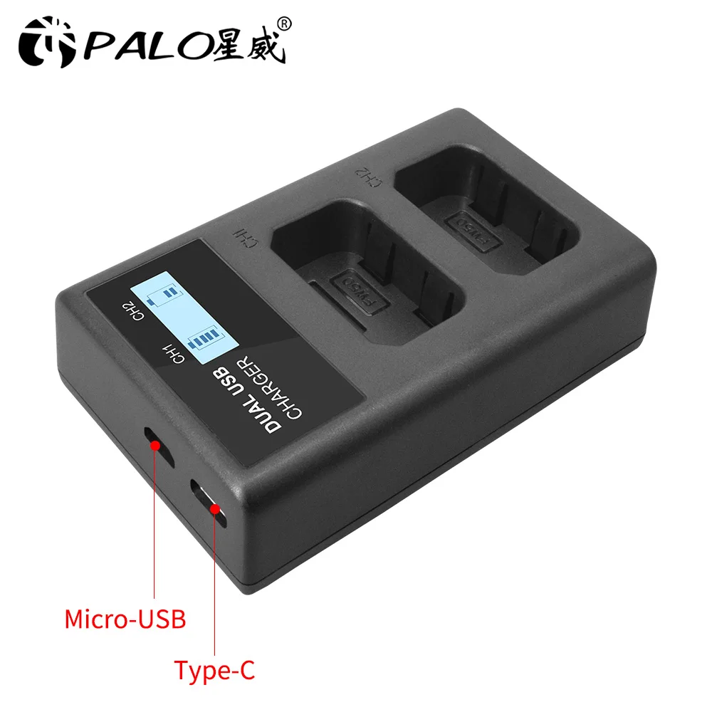 PALO 2000mAh NP-FW50 NP FW50 Camera Battery + USB LCD Dual Charger for Sony Alpha a6500 a6300 a7 7R a7R II a7II NEX-3 NEX-3N | Электроника
