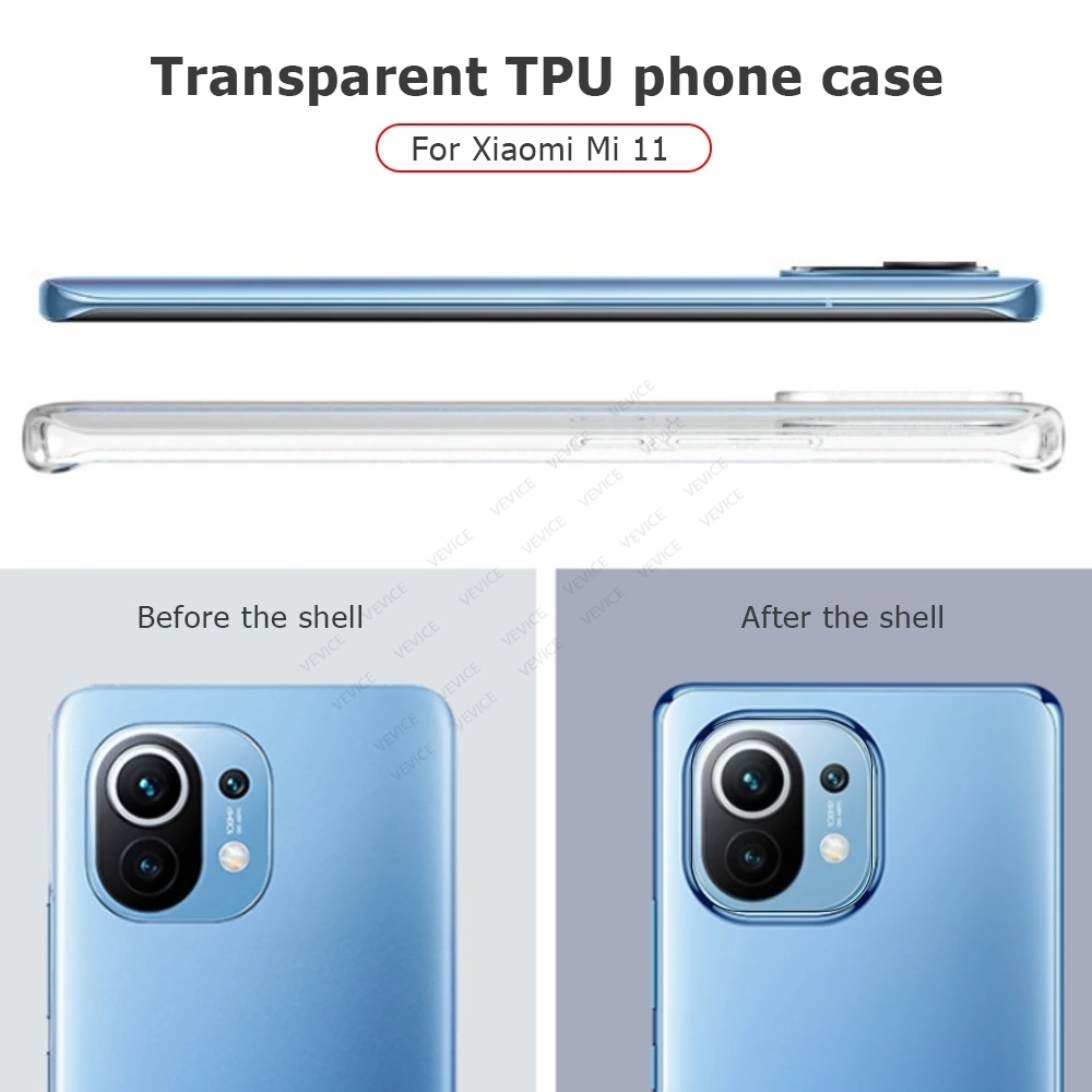 

Transparent TPU Phone Case For Xiaomi Mi 11 Ultra Pro Cover For Xiaomi Mi 11 Pro Shockproof Funda For Xiaomi 11 Ultra Shell Box