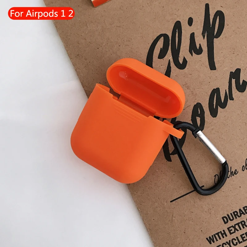 671 Беспроводной чехол для гарнитуры Bluetooth, прозрачный чехол для Apple Airpods 2, мягкий силиконовый кожаный защитный чехол для наушников Airpod, аксессуары - Цвет: 671