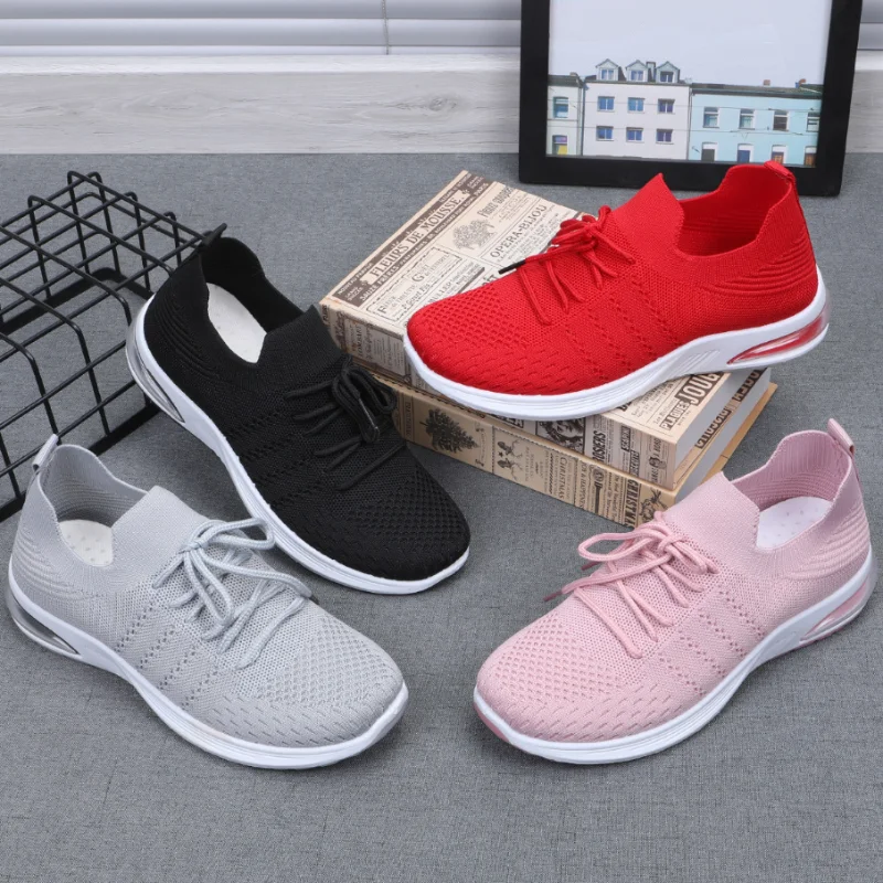 

Женские сетчатые вулканизированные морские козырьки на шнуровке, Женская мягсветильник ная обувь, теннисная обувь для бега с воздушной амо...