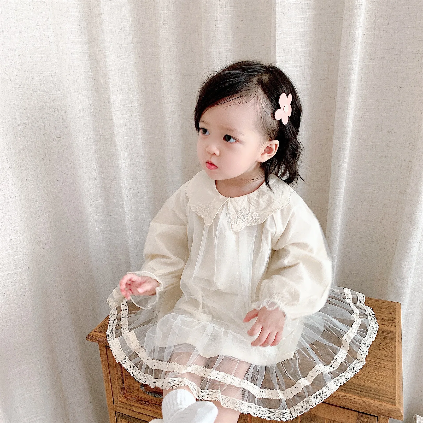 Весна и осень 2020 Новое поступление платье принцессы с длинным рукавом в