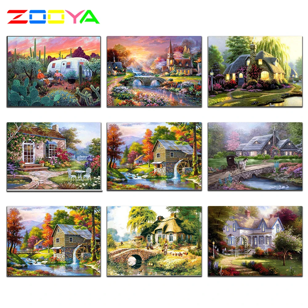 Стразы ZOOYA картины 5D алмазная картина полная дрель квадратная круглая Diy живопись