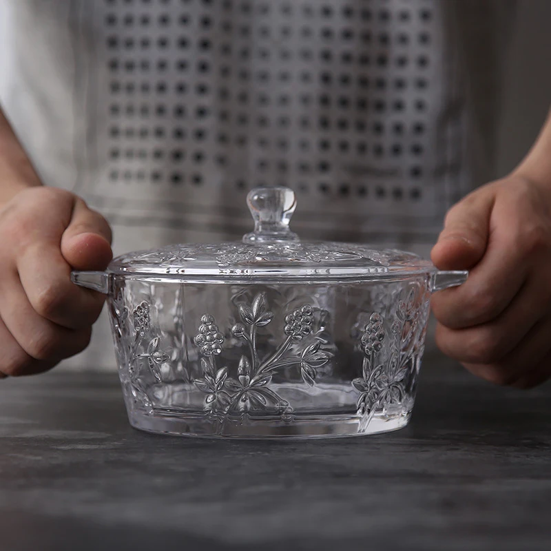 Бесплатная доставка винтажные рельефные резные суповые раковины с крышкой для