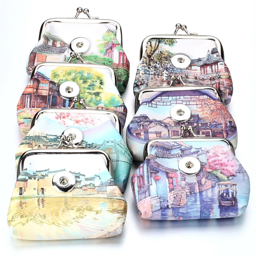 10 шт./Лот новые кошельки из искусственной кожи с застежкой 18 мм | Украшения и