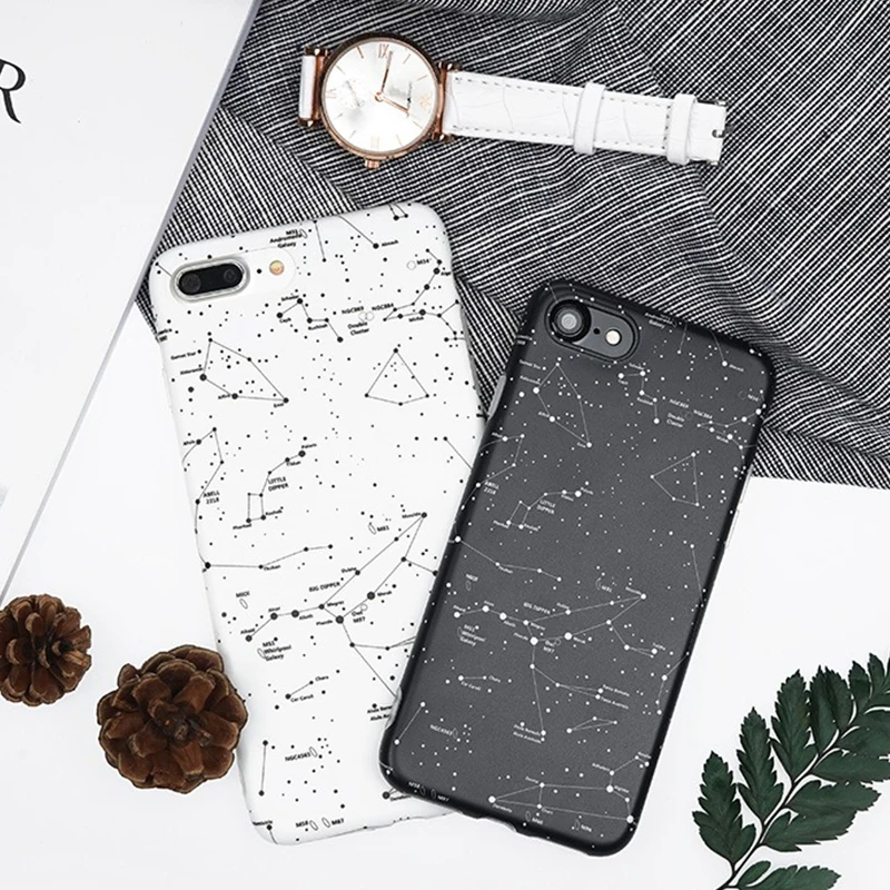Чехол для IPhone 8 7 6 6S Plus X XS MAX 5 5S SE XR Stars Жесткий из поликарбоната|Бамперы| |