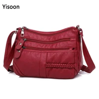 high quality womens soft leather shoulder bags multi layer shopper bag classic crossbody luxury designer handbag and purse