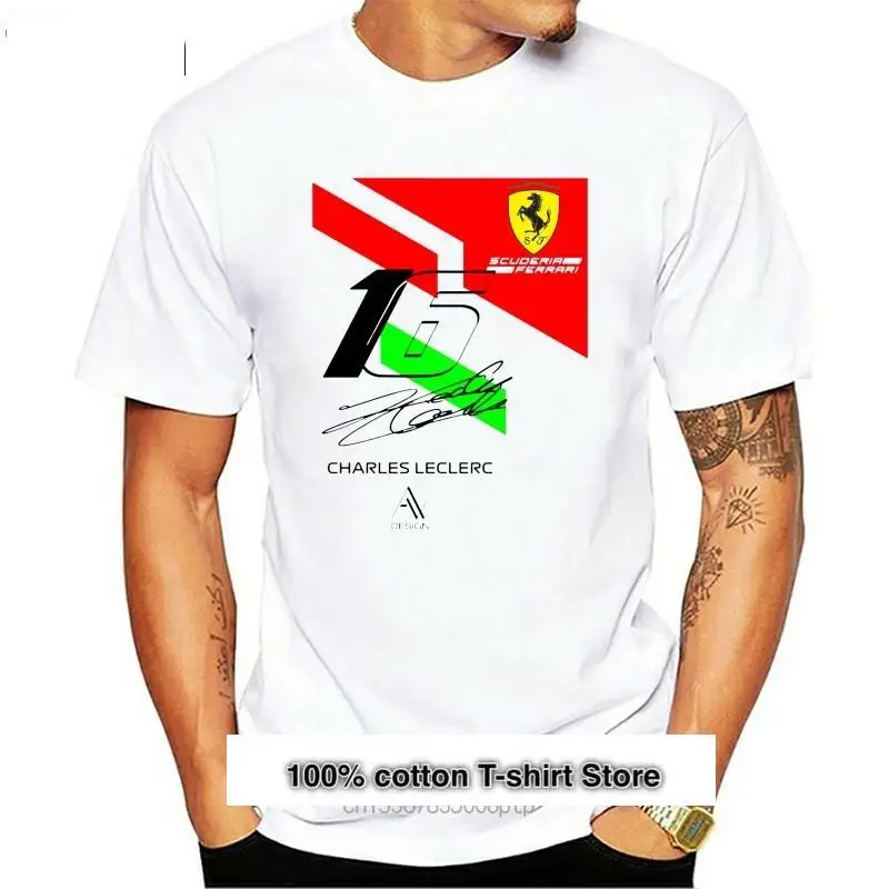 

Camiseta de Charles Series 16 Grand Prixharajuku para hombre y mujer, ropa de Street, Football cuderia Feerrari, Blanca
