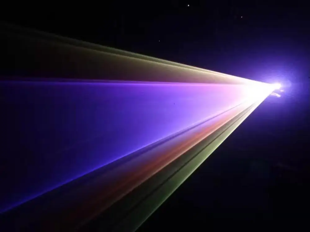 Мини аналоговая модуляция RGB лазерный сценический светильник ing проектор 2 Вт rgb