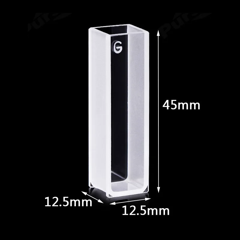 10 шт. Стандартный стеклянный Кувет (без крышки) и левое дно с длиной пути мм|cell|cell 1