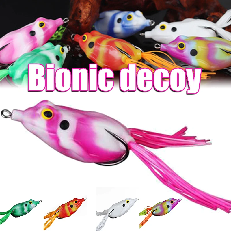 

Рыболовные приманки в виде лягушки, приманки с двойными крючками, искусственные приманки для пресной и соленой воды