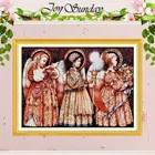 Рождественские узоры с ангелами, вышивка крестиком 11CT 14CT, наборы для вышивки крестиком, китайские наборы для вышивки крестиком, вышивка