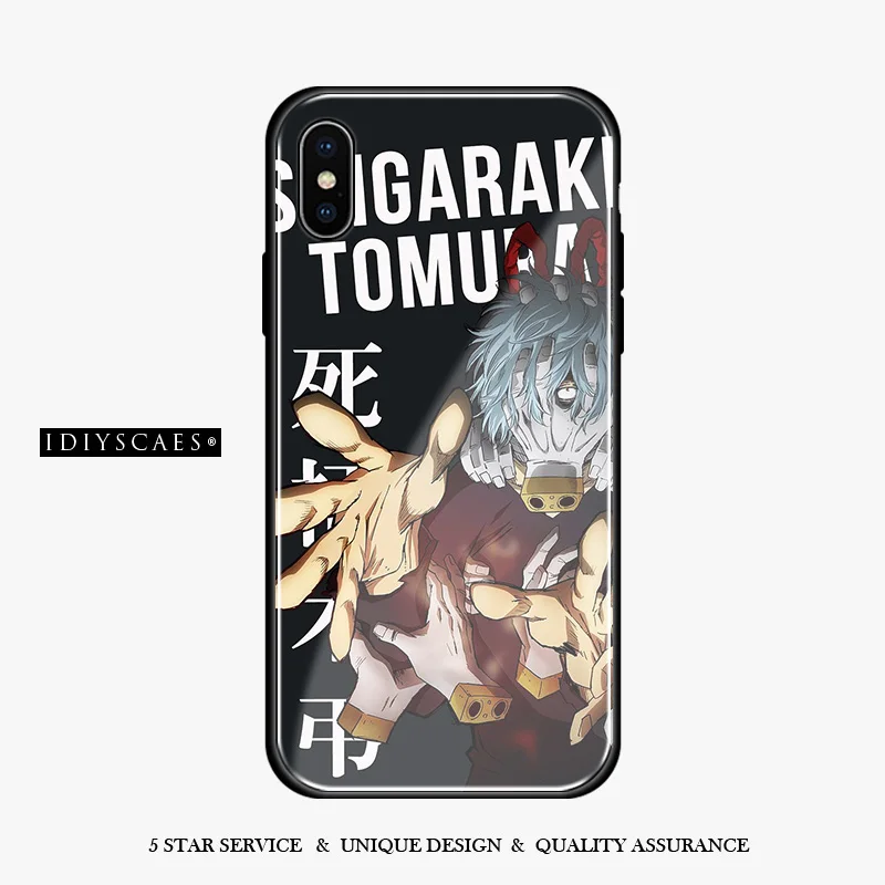 Tomura Shigaraki My Hero academic стеклянный Мягкий силиконовый чехол для телефона iPhone 6 6S 7 8 Plus X