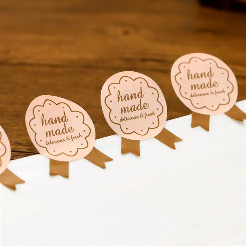 

150PCS Seal Sticker Biscuit Cake Bag Label Adhesive Sticker Sealing Sticker Sealing Label Homemade DIY Baking