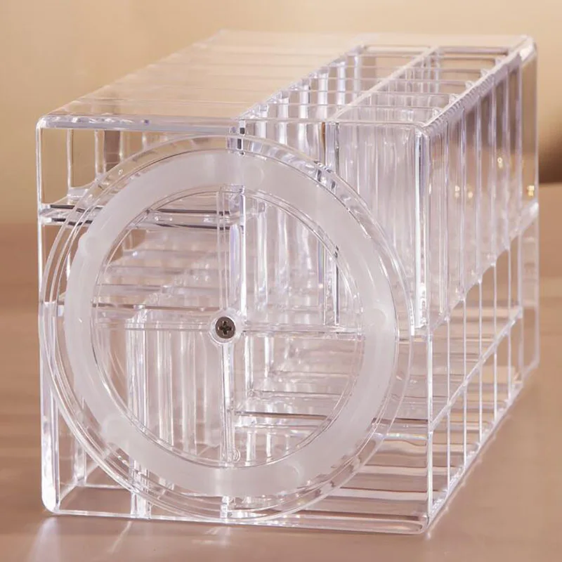 Вращающаяся коробка для хранения губной помады органайзер макияжа