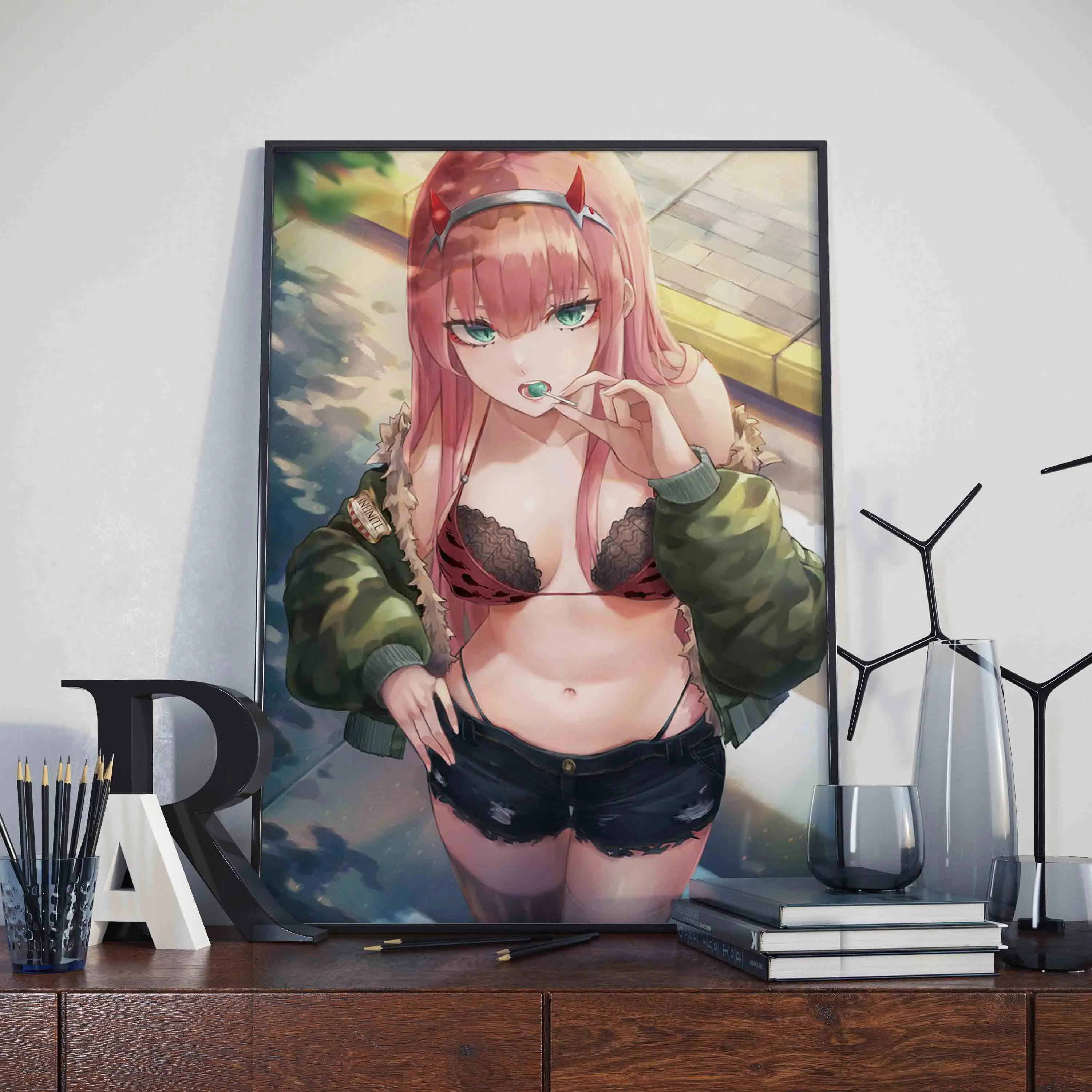 Классическая Аниме Картина с мультяшным рисунком Dear in the FRANXX художественный
