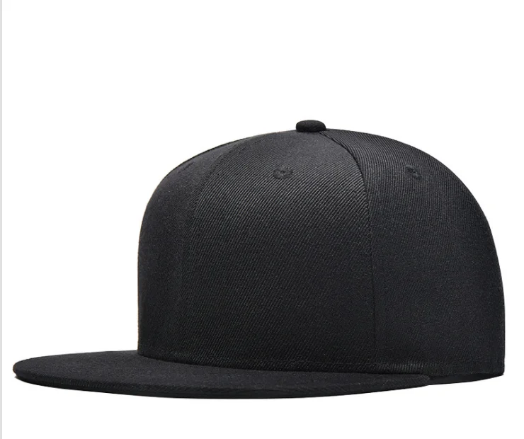 8 цветов! Женские однотонные кепки, бейсболки, бейсболки, кепки s Casquette, облегающие повседневные Хип-хоп головные уборы для пап, головные уборы для мужчин и женщин, унисекс - Цвет: Black