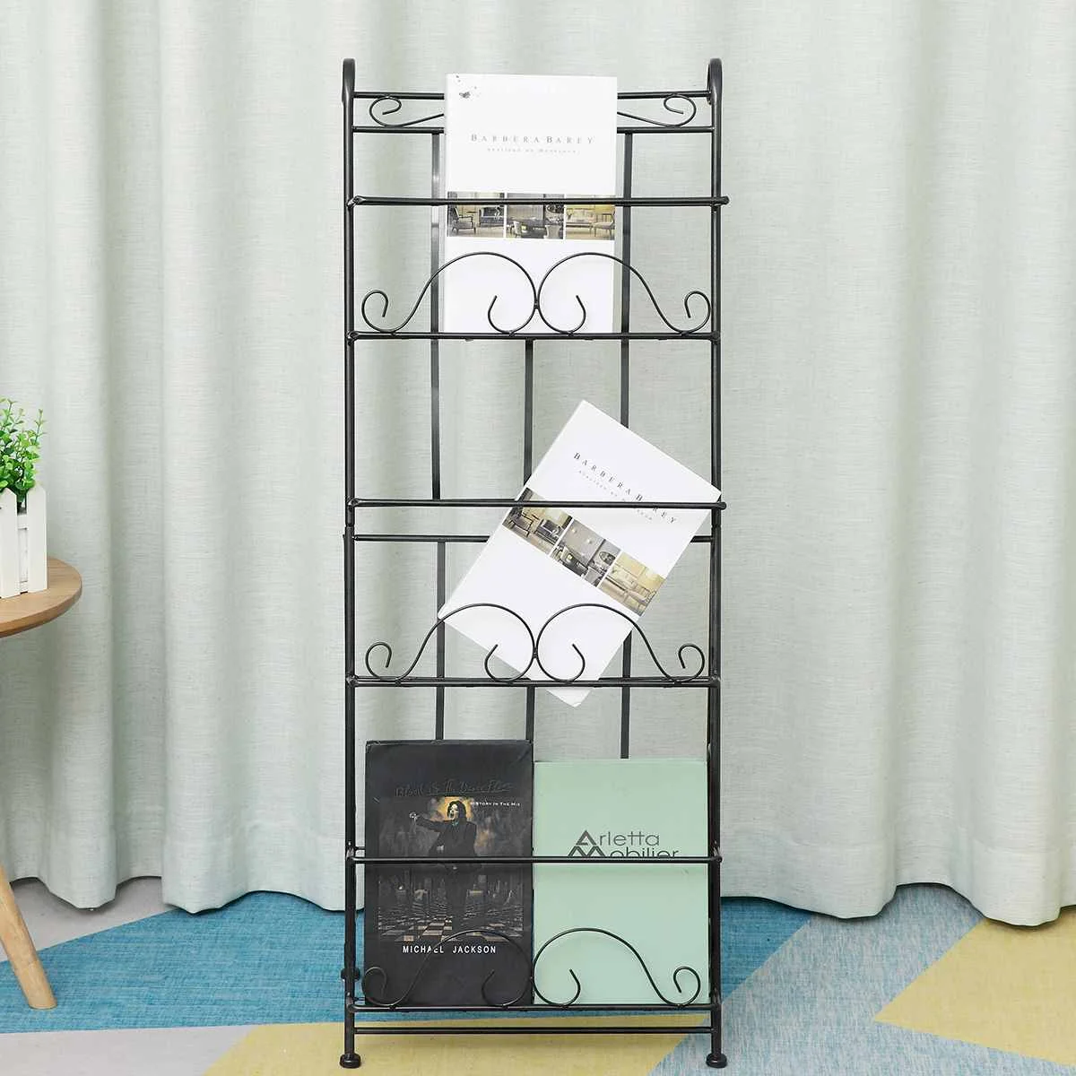 

Magazine Rack Books and Newspapers Information Rack European Creative Storage Holders Publicity Display Shelf Bookshelf